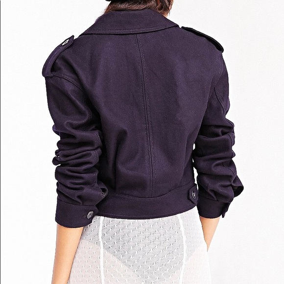 BDG. Eisenhower Navy Cropped Wool Jacket, Sz XS - Picture 8 of 8